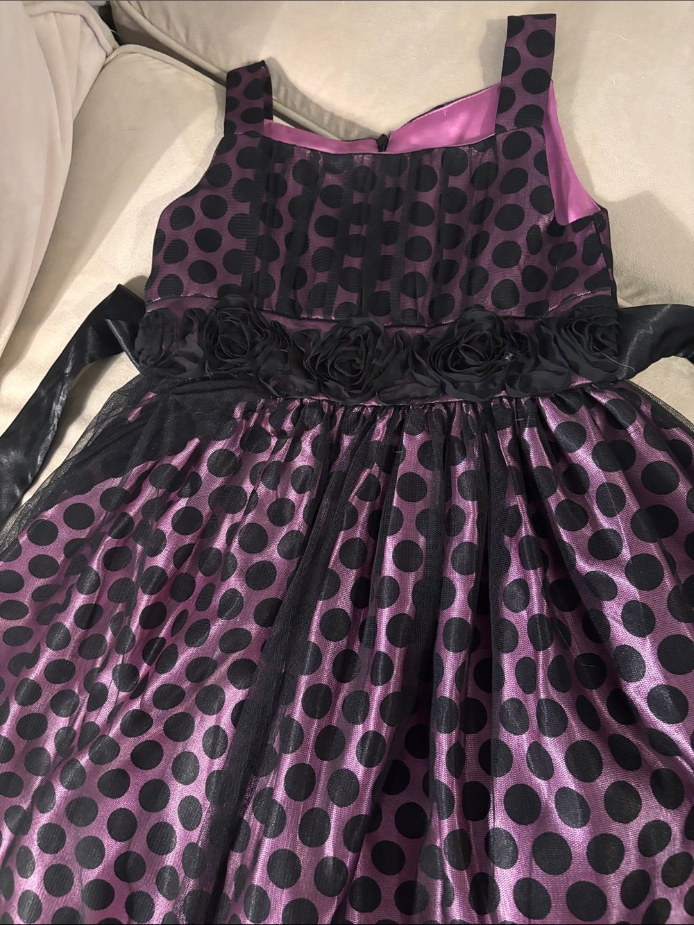 LOVE by Special Occasions Fuchsia Lined Dress (Pink Accent)